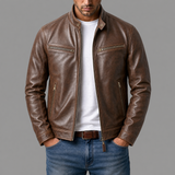 Varga | Vintage Leather Jacket | opening-photo-gray