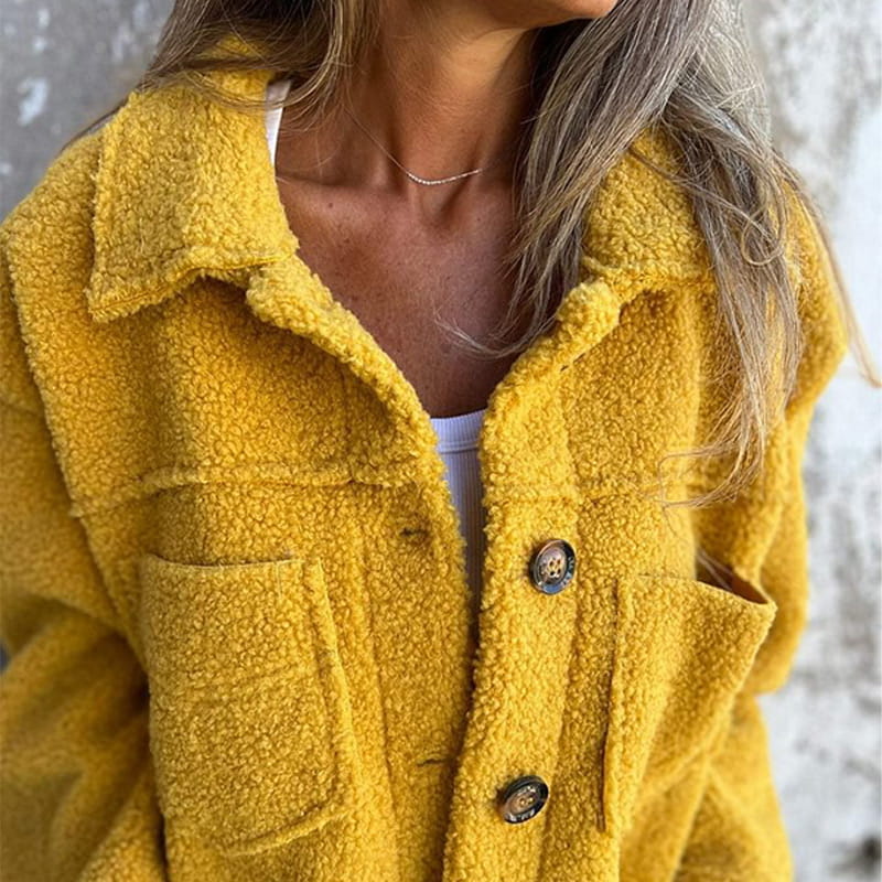 Varga | Veste en fausse fourrure douce avec boutons