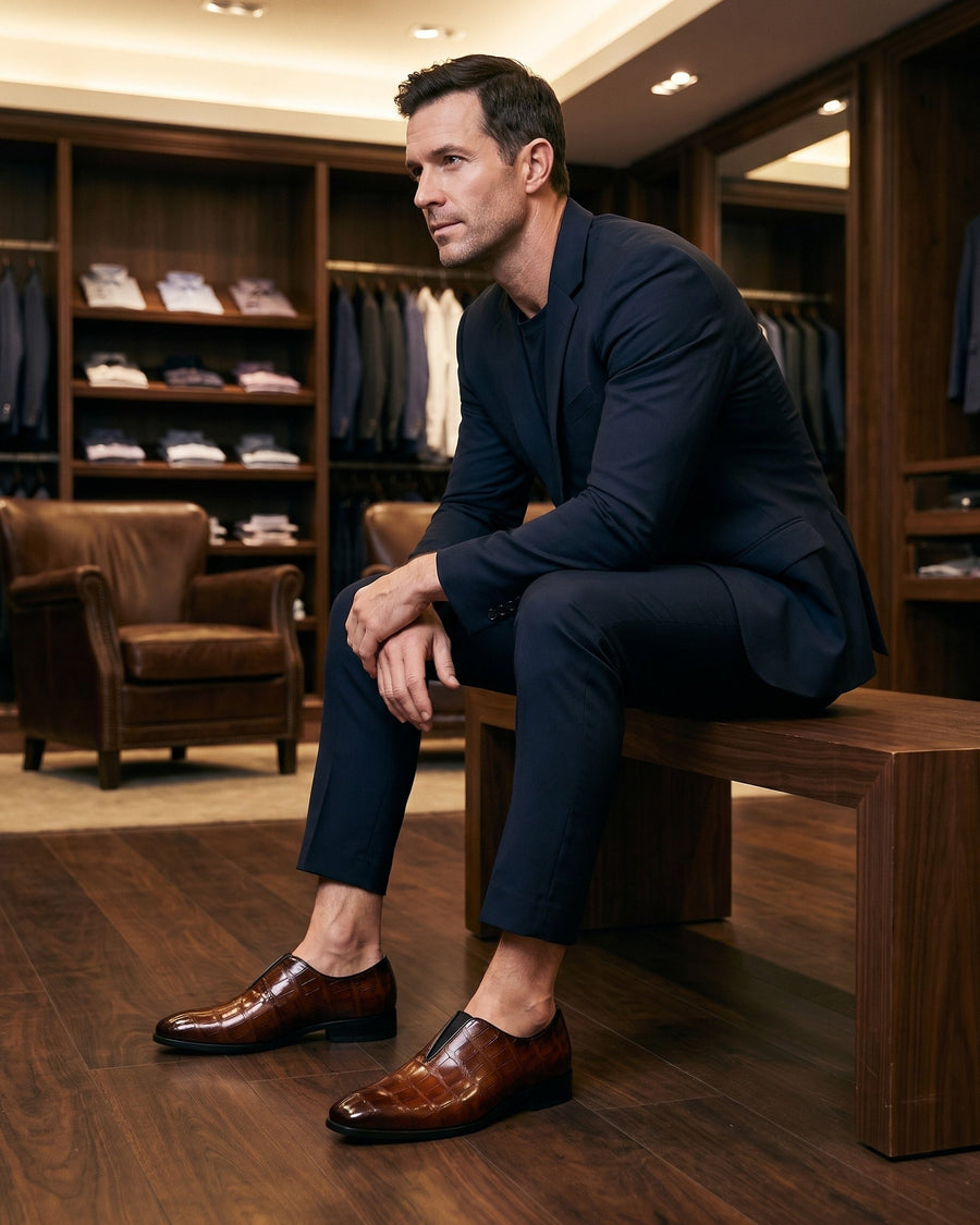 Varga | Mocasines sin agujetas de piel genuina