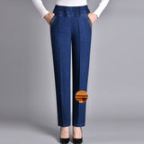 Varga | Jeans til damer med sidelommer og elastisk linning