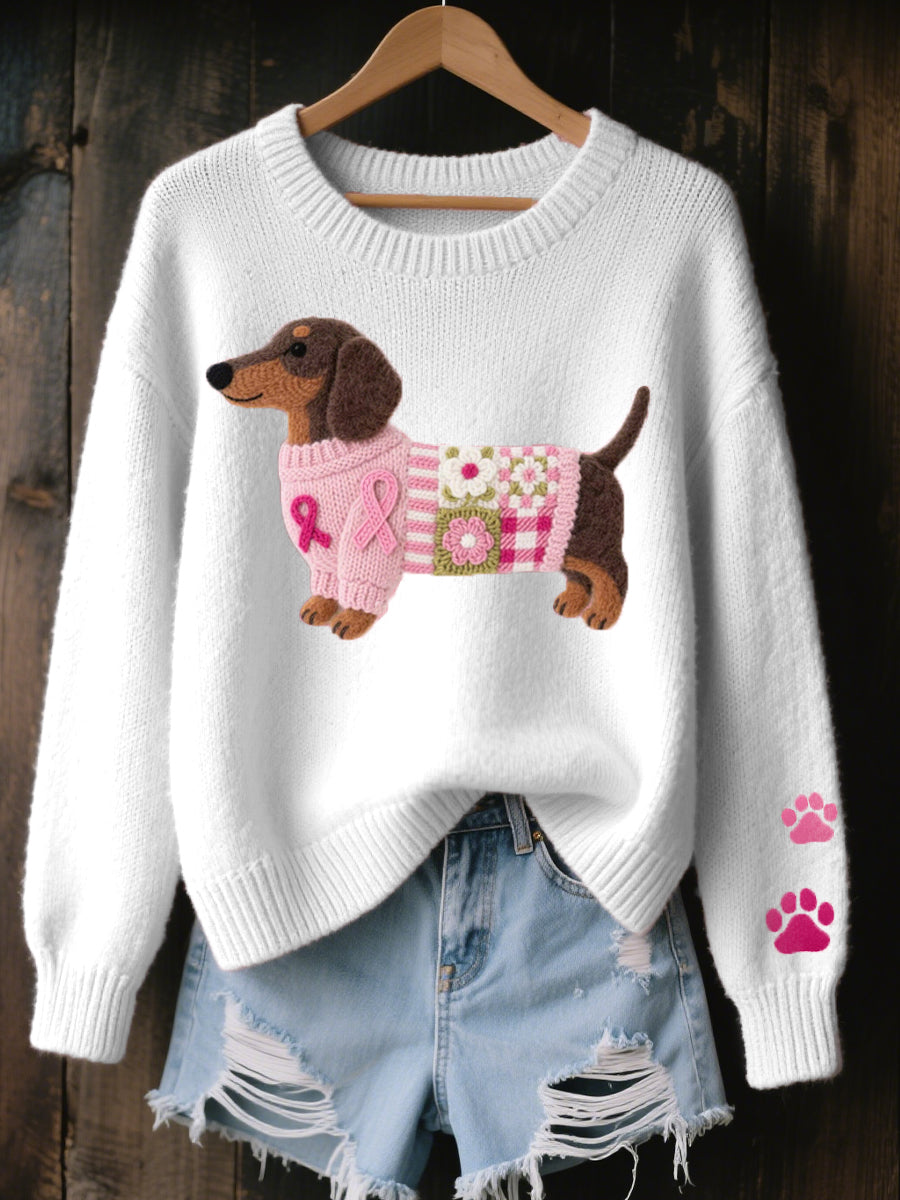 Varga | Pull chaud au motif teckel