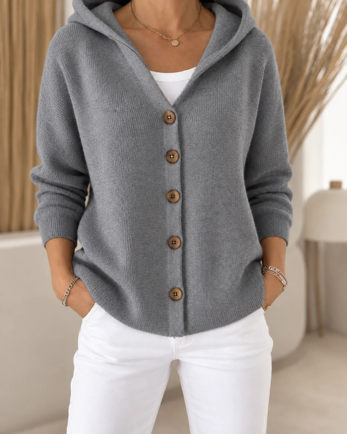 Varga | Lichte vest met capuchon