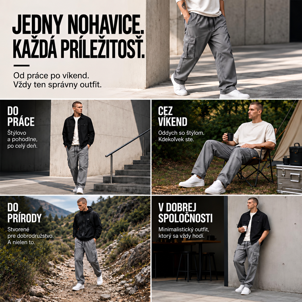 Varga | Pantalon cargo homme | Coupe ample à nombreuses poches – du travail au week-end, un pantalon pour toutes les occasions