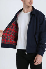 Varga | Harrington Jacket with Plaid Lining