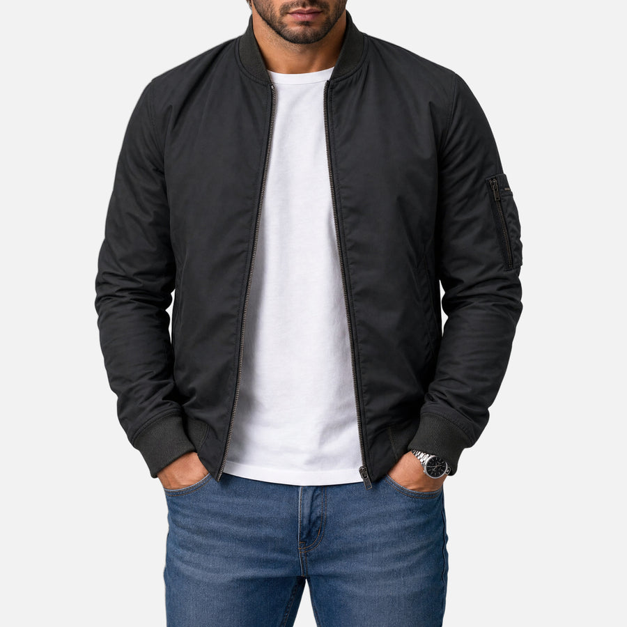 Varga | Elegant Classic Bomber Jacket | opening-photo-gray