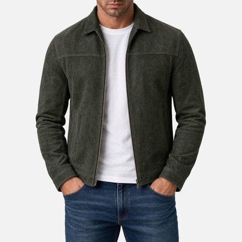 Varga | Lightweight Stand-Collar Zip Jacket | opening-photo-gray