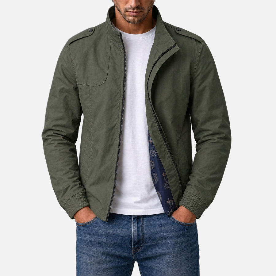 Varga | Lightweight Military Jacket | opening-photo gray