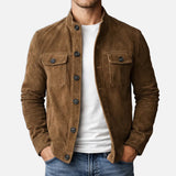 Varga | Chamarra bomber de gamuza premium