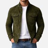Varga | Chamarra bomber de gamuza premium