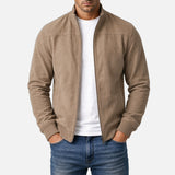 Varga | Handcrafted Suede Jacket | opening-photo-gray