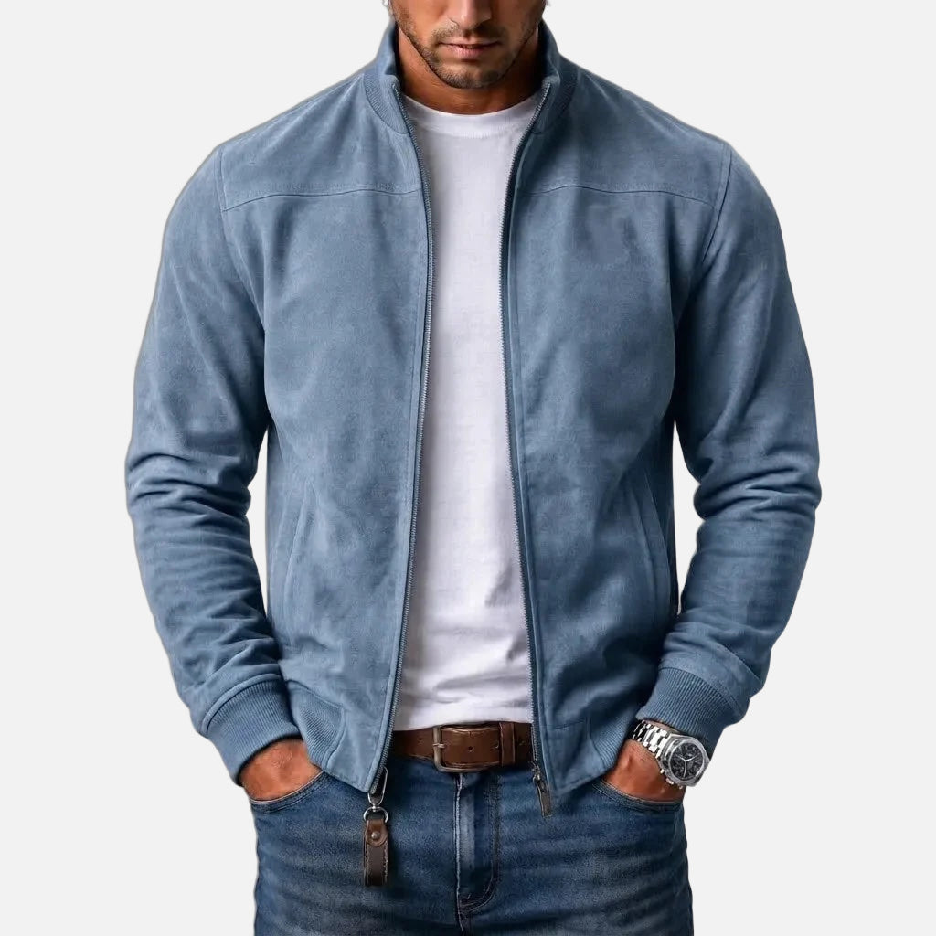 Varga | Suede Bomber Jacket