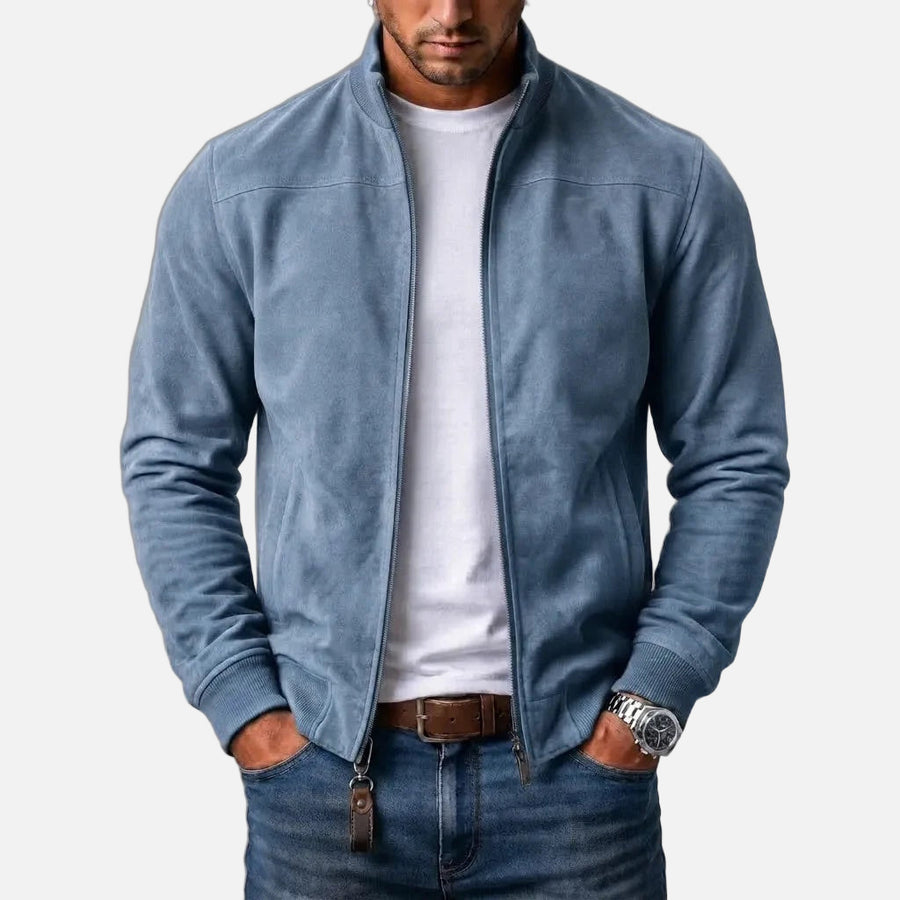 Varga | Suede Bomber Jacket