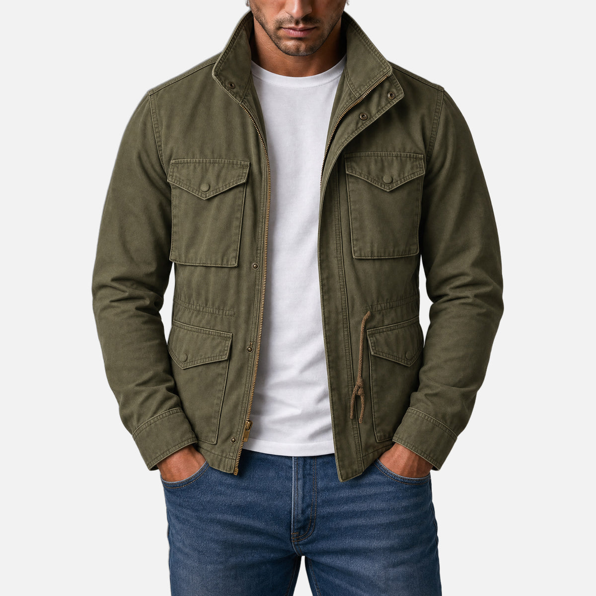 Varga | M-65 Military Jacket | opening-photo-gray